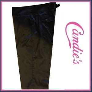 Smooth Shine Candie's Black Sheen Capris Size 13 Jr